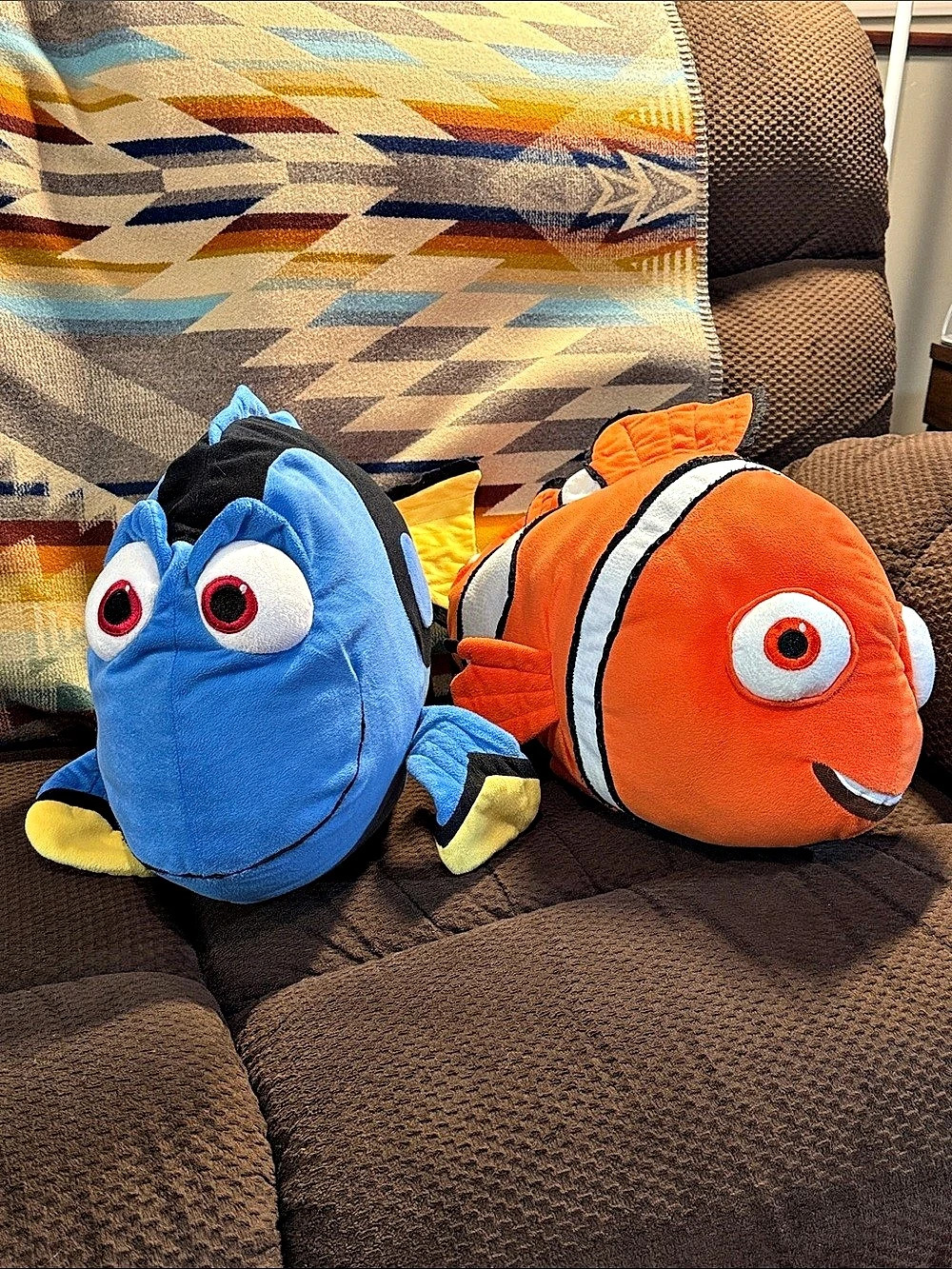 Disney Pixar Dory and Marlin Large Pillow Plush Toy Set Finding Dory LOT